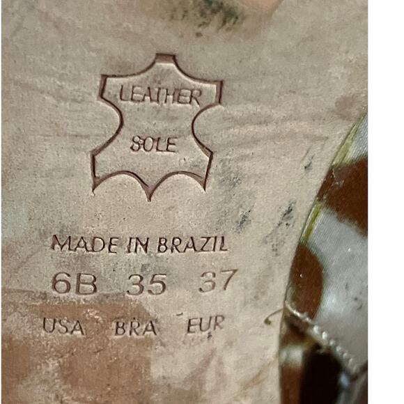 Aldo open toed espadrille sling back floral print heels size 6 - Picture 8 of 10